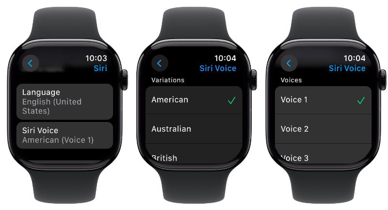 Change Siri’s language and voice on your Apple Watch